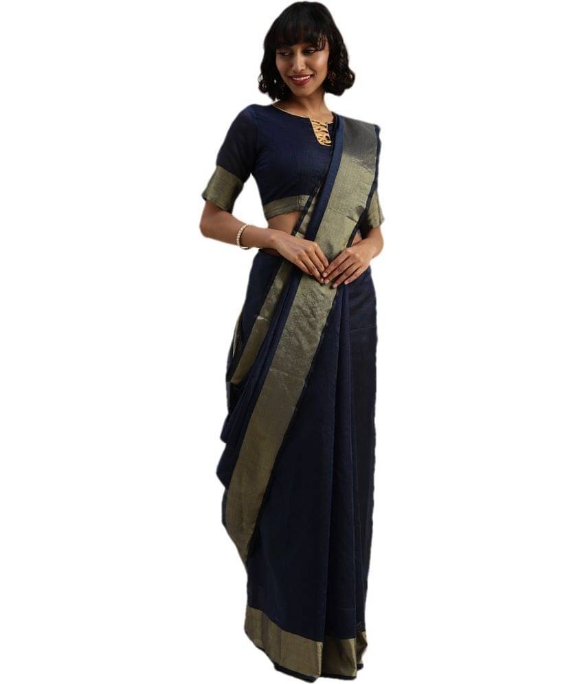 Saadhvi Net Cut Outs Saree With Unstitched Blouse Piece ( Blue ) Saadhvi Net Cut Outs Saree With Unstitched Blouse Piece ( Blue )