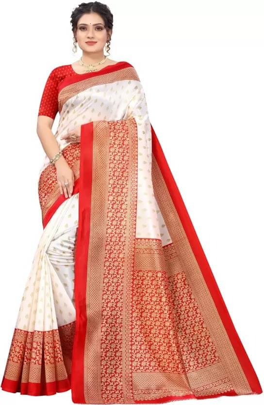 Saadhvi Net Cut Outs Saree With Unstitched Blouse Piece ( Multicolor ) Saadhvi Net Cut Outs Saree With Unstitched Blouse Piece ( Multicolor )