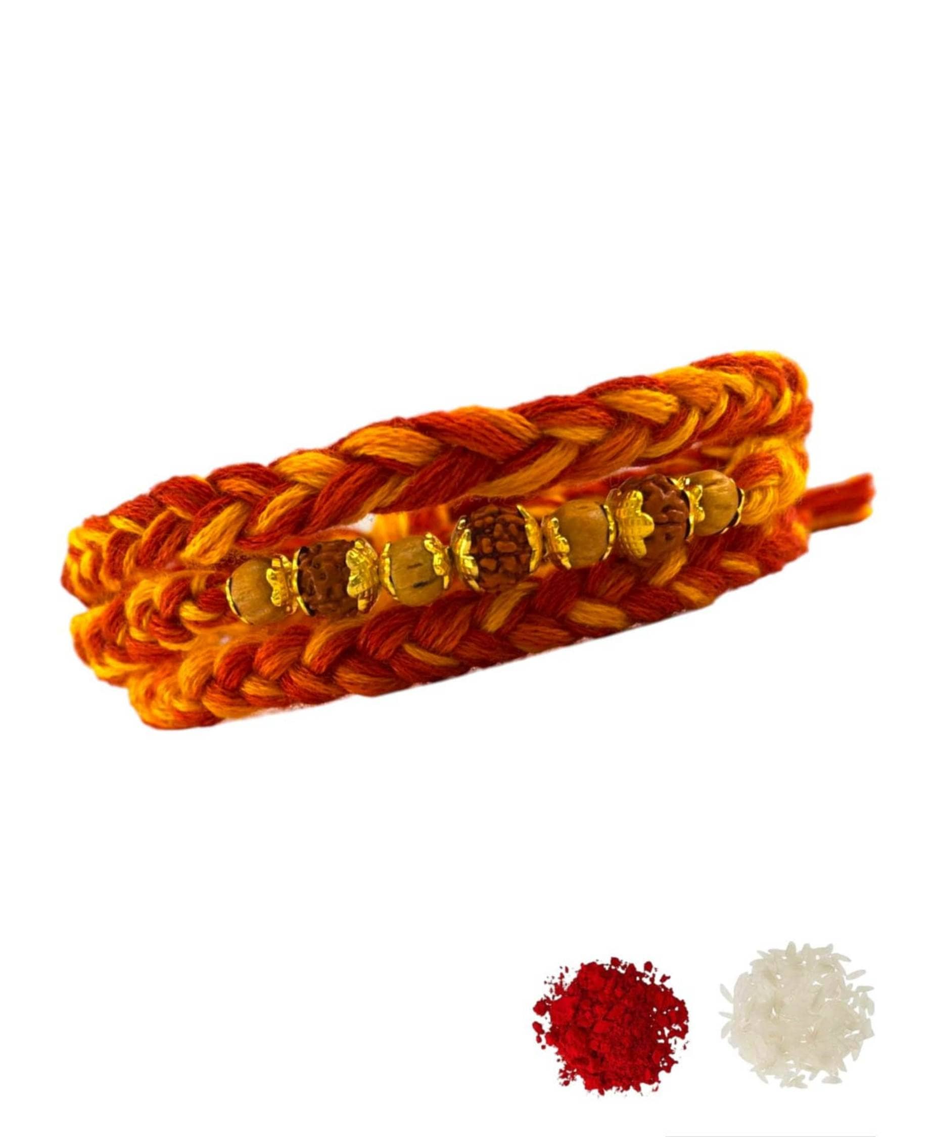 THRIFTKART Bhai Rakhi Multicolour Multi round thread Bracelet Rakhi Pack of 1 - Bangles & Bracelets | Buy online on ZillyBuy
