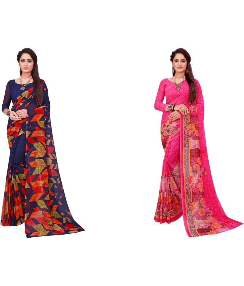 Vkaran Cotton Silk Printed Saree With Unstitched Blouse Piece ( Multicolor ) Vkaran Cotton Silk Printed Saree With Unstitched Blouse Piece ( Multicolor )