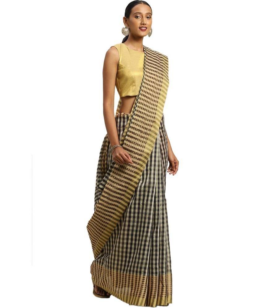 Vkaran Net Cut Outs Saree With Unstitched Blouse Piece ( Multicolor ) Vkaran Net Cut Outs Saree With Unstitched Blouse Piece ( Multicolor )