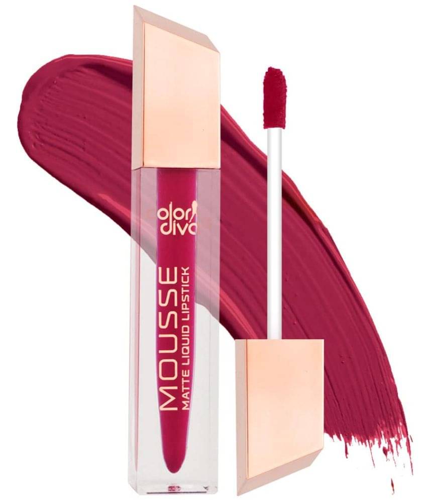 COLOR DIVA Mousse Matte Liquid Lipstick 5.5ml Long Lasting, Non Transfer, Smudge Proof, Mermaid 148 COLOR DIVA Mousse Matte Liquid Lipstick 5.5ml Long Lasting, Non Transfer, Smudge Proof, Mermaid 148