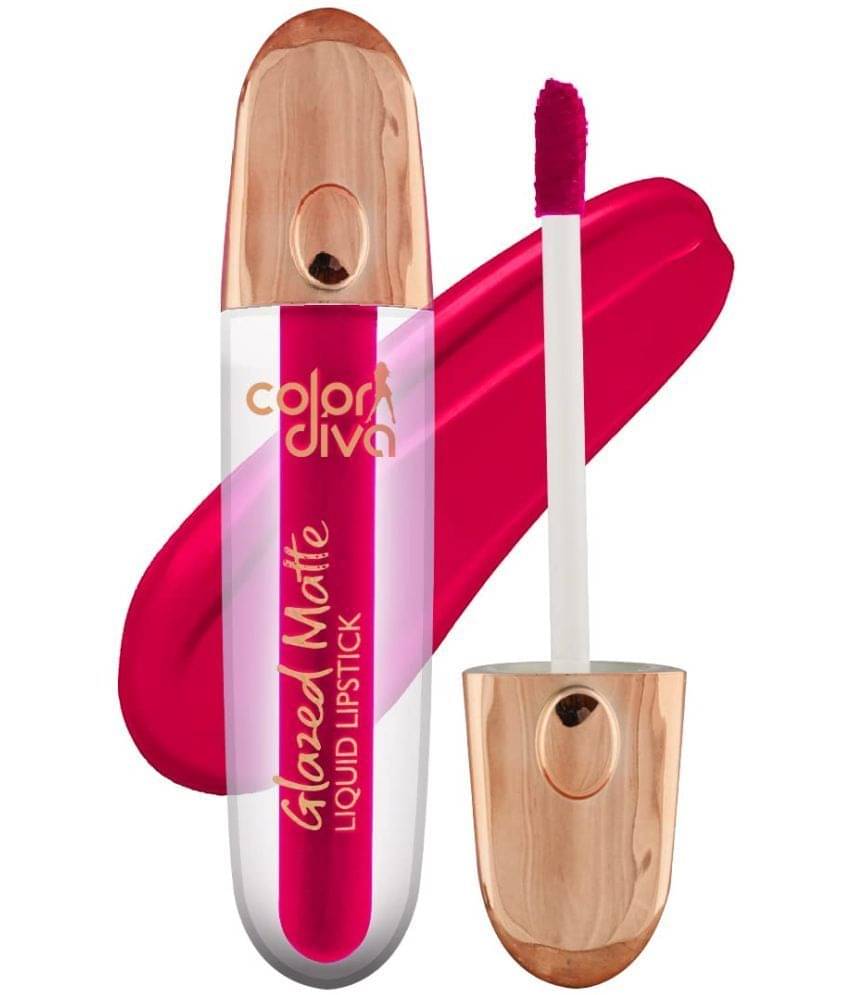 COLOR DIVA Glazed Matte Liquid Lipstick, 5.5ml | Long lasting, Non Transfer, (Rosette 118) COLOR DIVA Glazed Matte Liquid Lipstick, 5.5ml | Long lasting, Non Transfer, (Rosette 118)