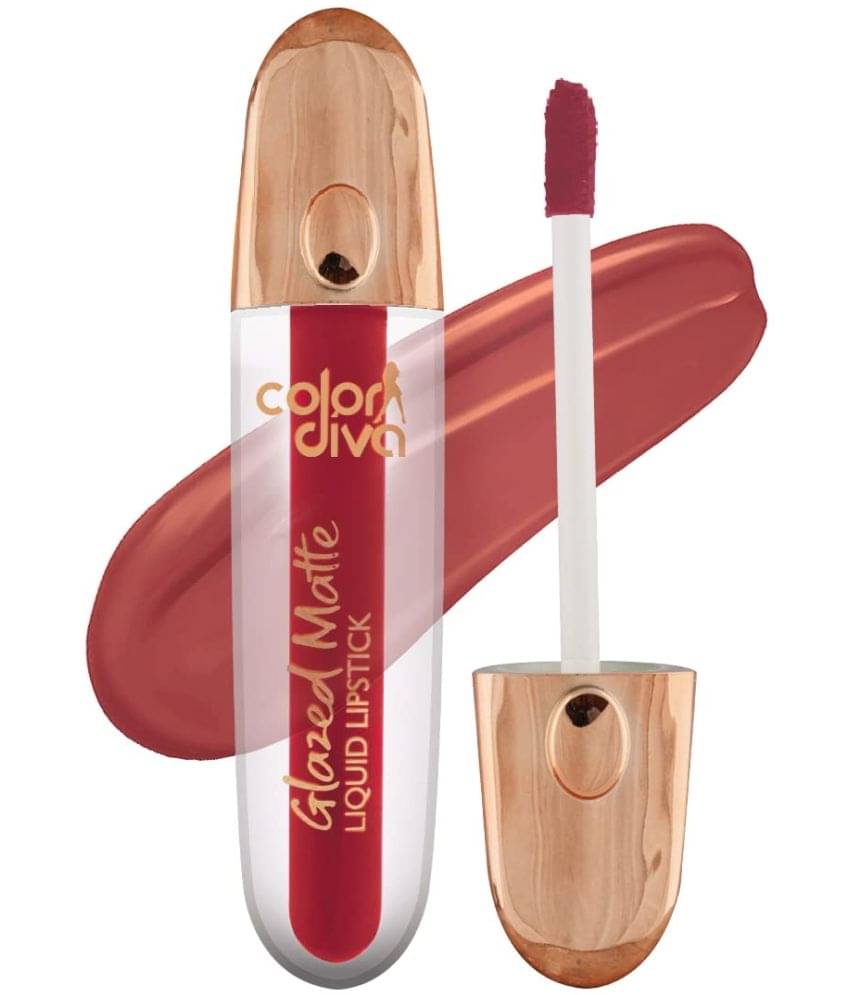     			COLOR DIVA Glazed Matte Liquid Lipstick, 5.5ml Light Weight, 14 Hour Long Stay (Chilling Lips 126)