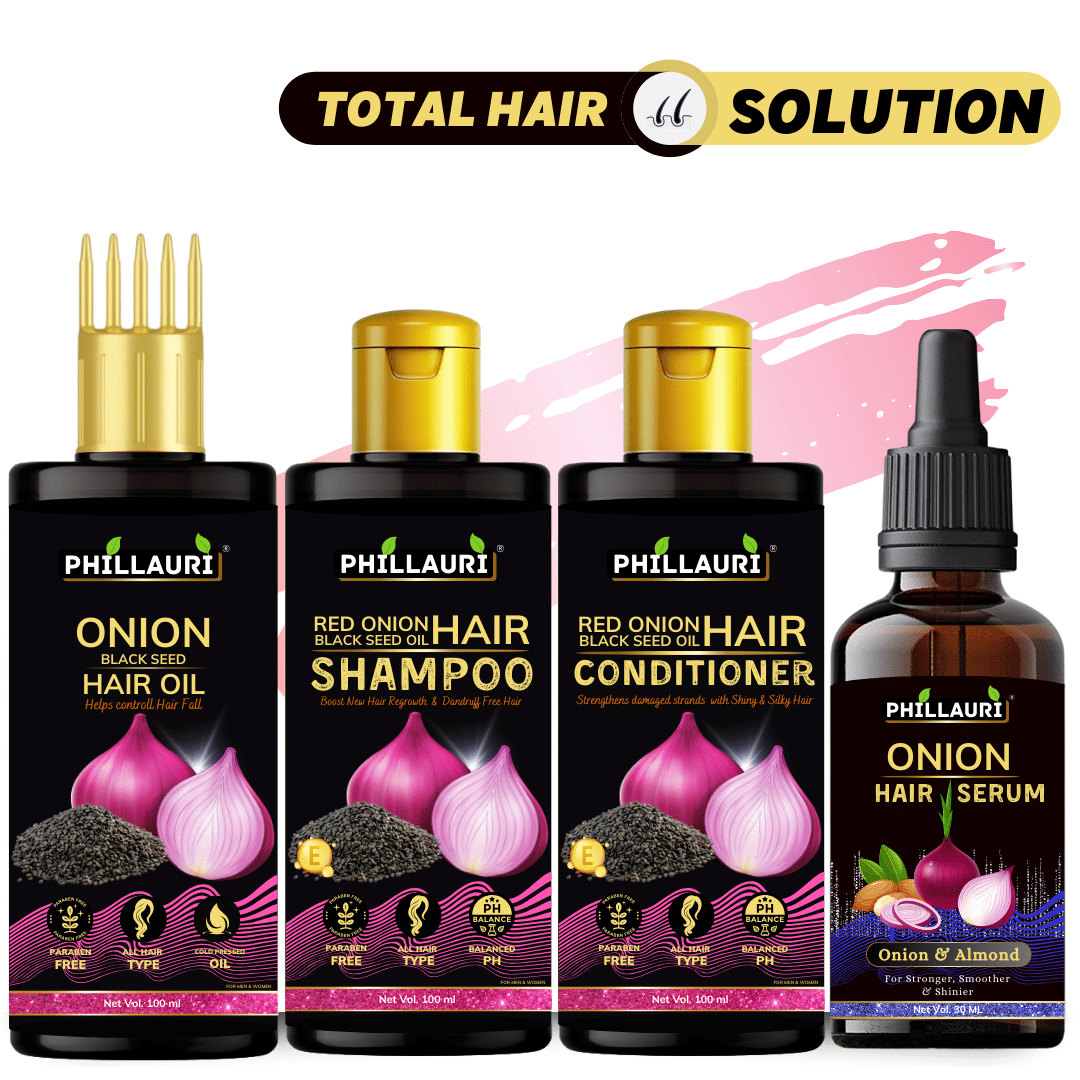 Jadibuti Hair Oil Anti Hair Loss & Hair Growth Hair Oil (100ml) + Shampoo (100ml) + Hair Conditioner (100ml) + Hair Serum (30ml)