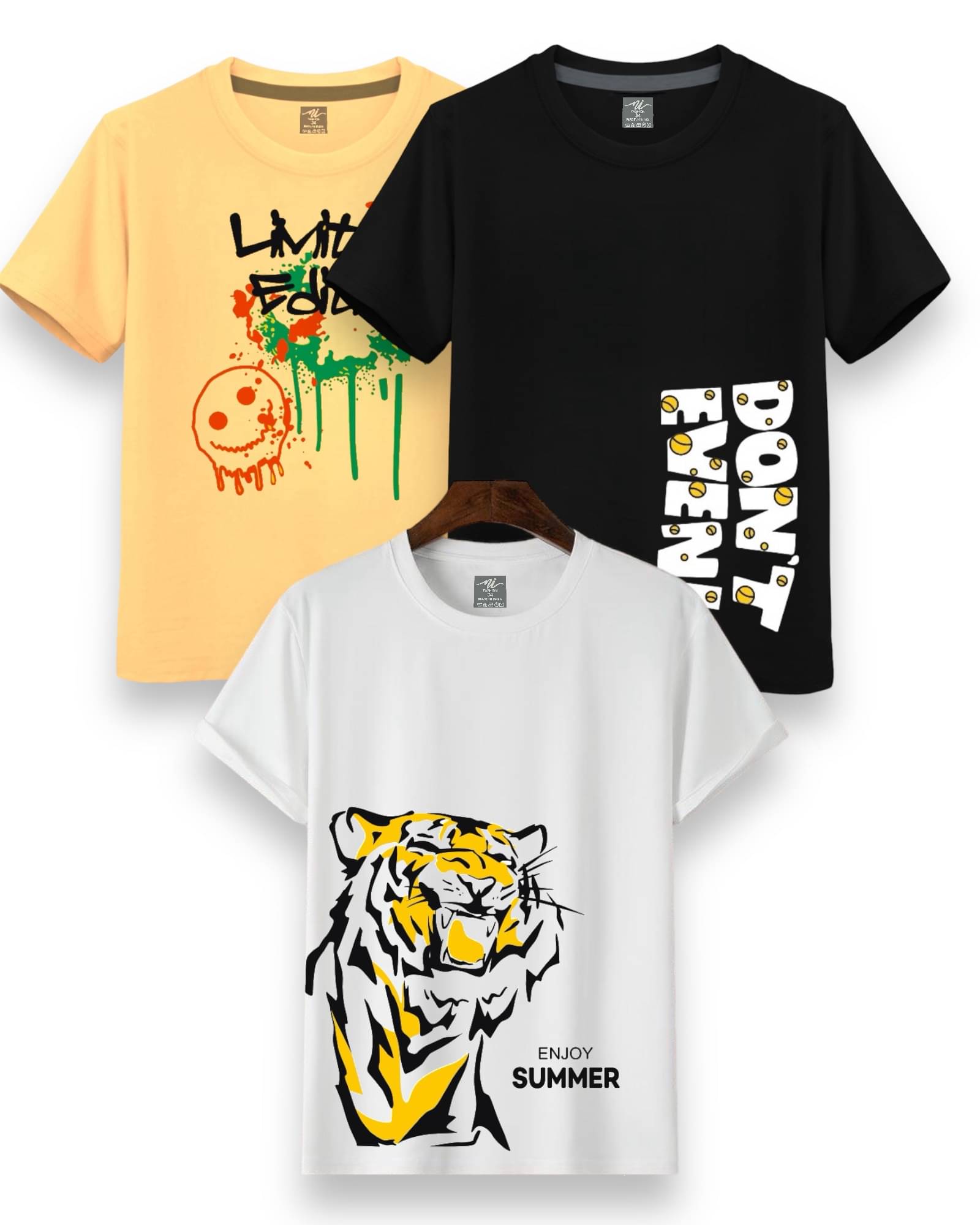     			NI FASHION Pack of 4 Boys Cotton Blend T-Shirt ( Multi Color )