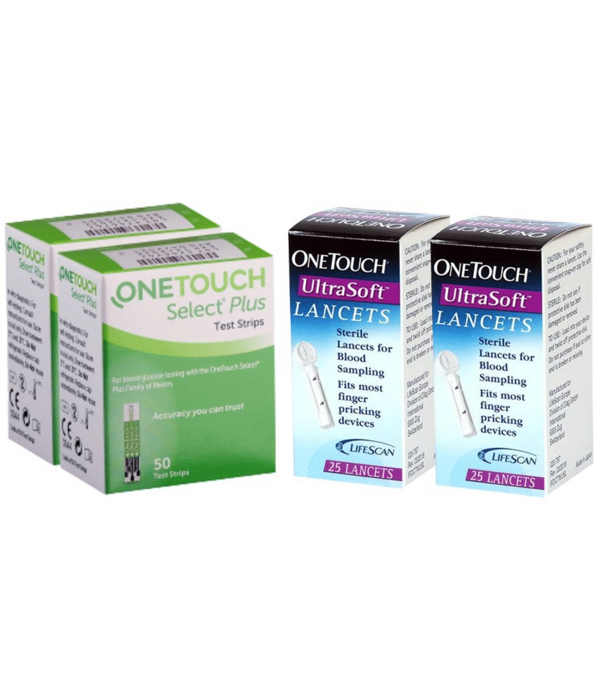 OneTouch Select Plus Test Strips | Pack of 100 Strips with 50 OneTouch UltraSoft Lancets OneTouch Select Plus Test Strips | Pack of 100 Strips with 50 OneTouch UltraSoft Lancets