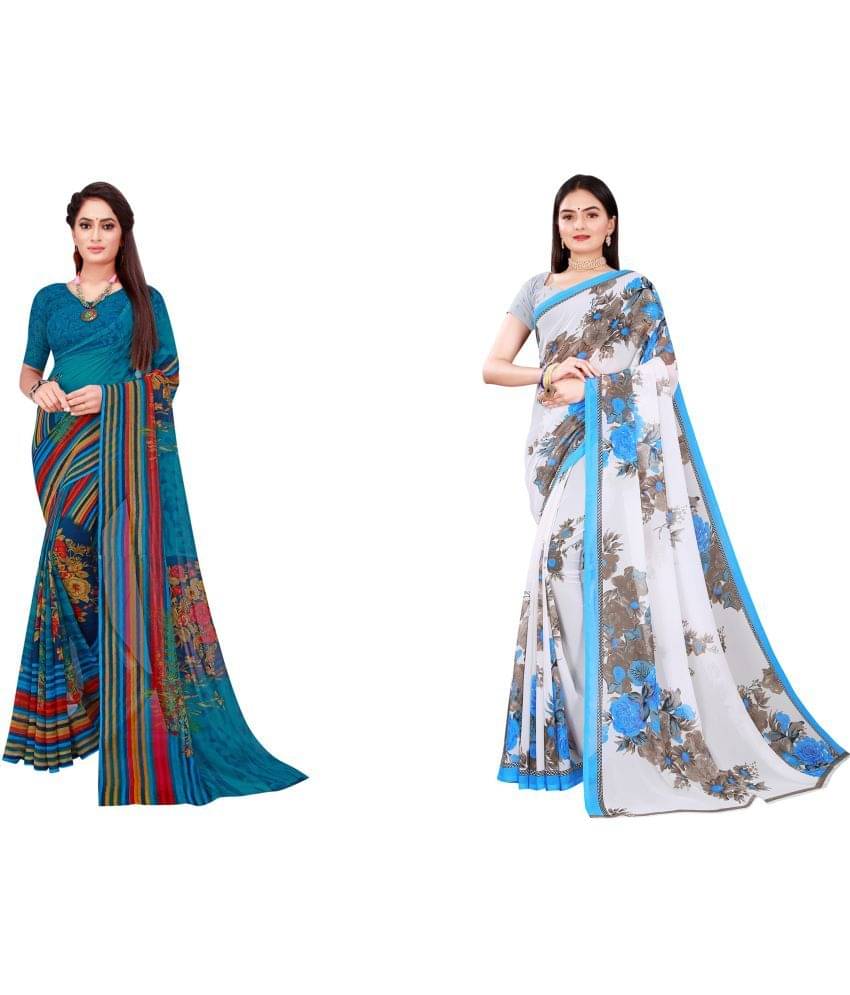 Saadhvi Cotton Silk Printed Saree With Unstitched Blouse Piece ( Multicolor )     			Saadhvi Cotton Silk Printed Saree With Unstitched Blouse Piece ( Multicolor )