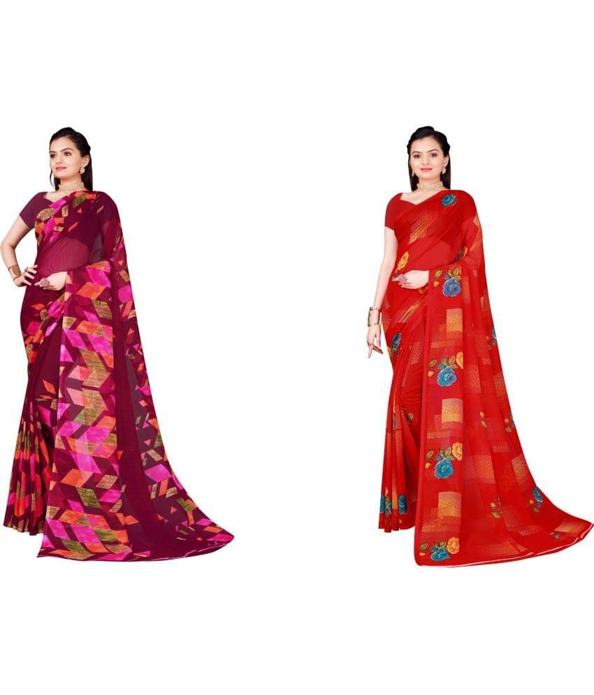 Saadhvi Cotton Silk Printed Saree With Unstitched Blouse Piece ( Multicolor )     			Saadhvi Cotton Silk Printed Saree With Unstitched Blouse Piece ( Multicolor )