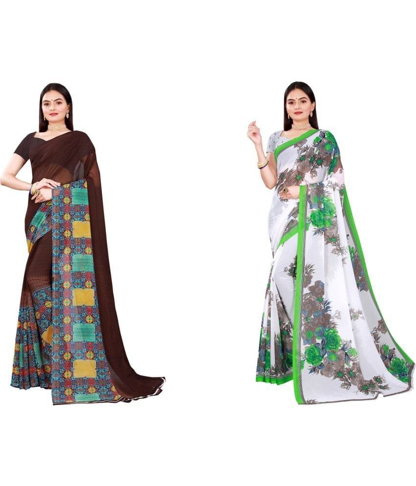 Saadhvi Cotton Silk Printed Saree With Unstitched Blouse Piece ( Multicolor )     			Saadhvi Cotton Silk Printed Saree With Unstitched Blouse Piece ( Multicolor )