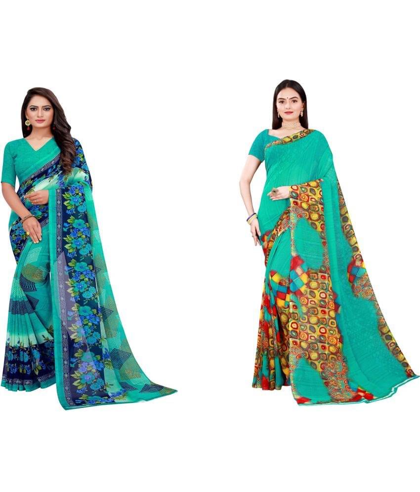 Saadhvi Cotton Silk Printed Saree With Unstitched Blouse Piece ( Multicolor )     			Saadhvi Cotton Silk Printed Saree With Unstitched Blouse Piece ( Multicolor )