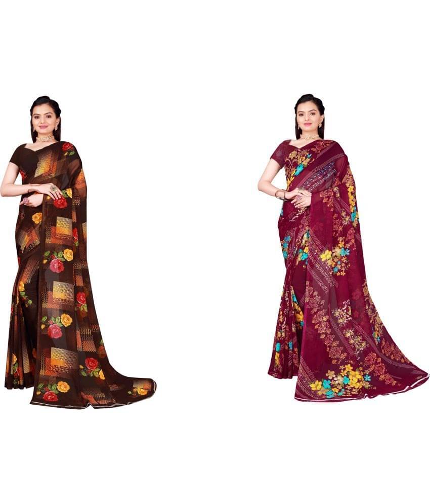 Saadhvi Cotton Silk Printed Saree With Unstitched Blouse Piece ( Multicolor )     			Saadhvi Cotton Silk Printed Saree With Unstitched Blouse Piece ( Multicolor )