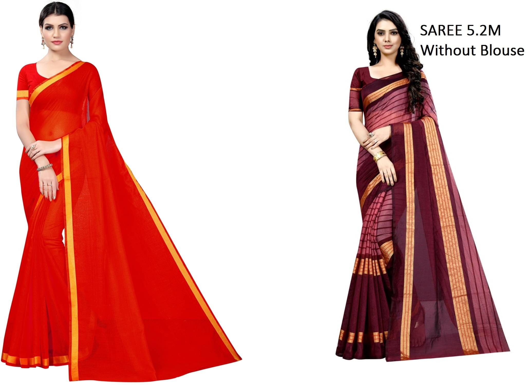     			Saadhvi Cotton Silk Printed Saree With Unstitched Blouse Piece ( Multicolor )