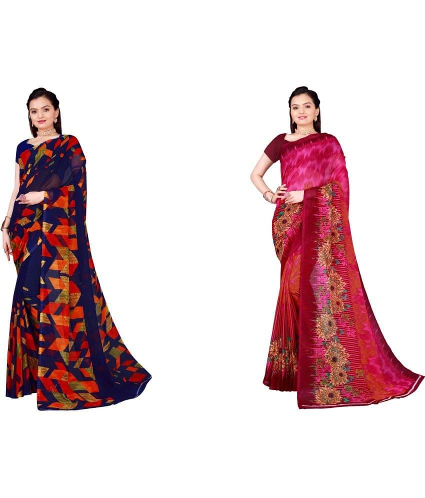 Saadhvi Cotton Silk Printed Saree With Unstitched Blouse Piece ( Multicolor )     			Saadhvi Cotton Silk Printed Saree With Unstitched Blouse Piece ( Multicolor )