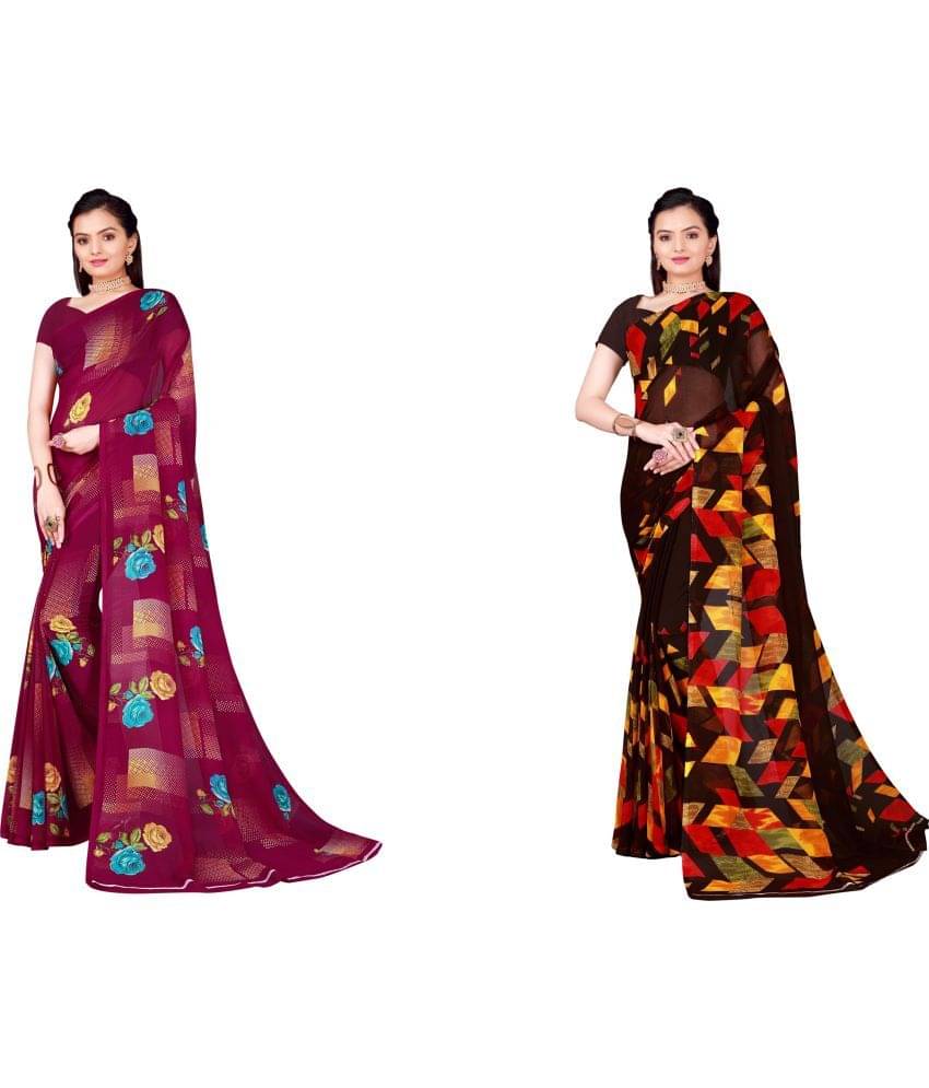 Saadhvi Cotton Silk Printed Saree With Unstitched Blouse Piece ( Multicolor ) Saadhvi Cotton Silk Printed Saree With Unstitched Blouse Piece ( Multicolor )