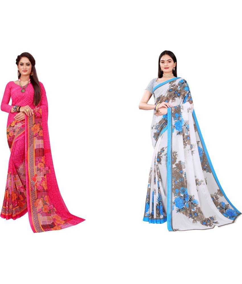 Saadhvi Cotton Silk Printed Saree With Unstitched Blouse Piece ( Multicolor )     			Saadhvi Cotton Silk Printed Saree With Unstitched Blouse Piece ( Multicolor )