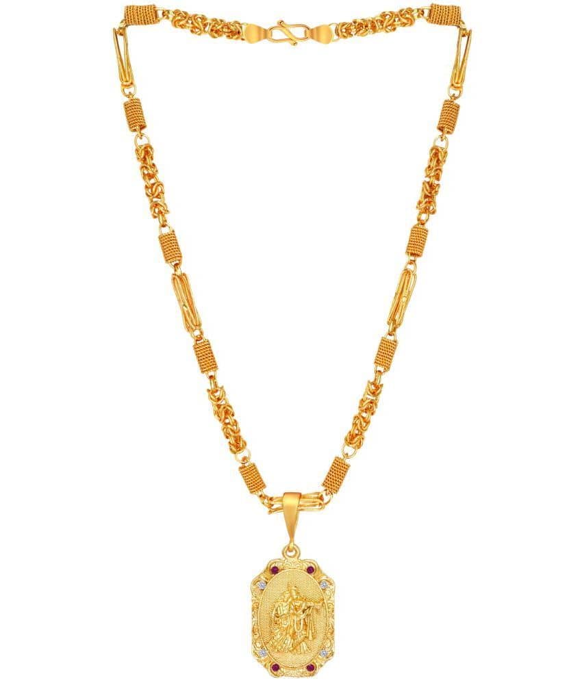 Thrillz Gold Plated Brass Chain ( Pack of 2 )