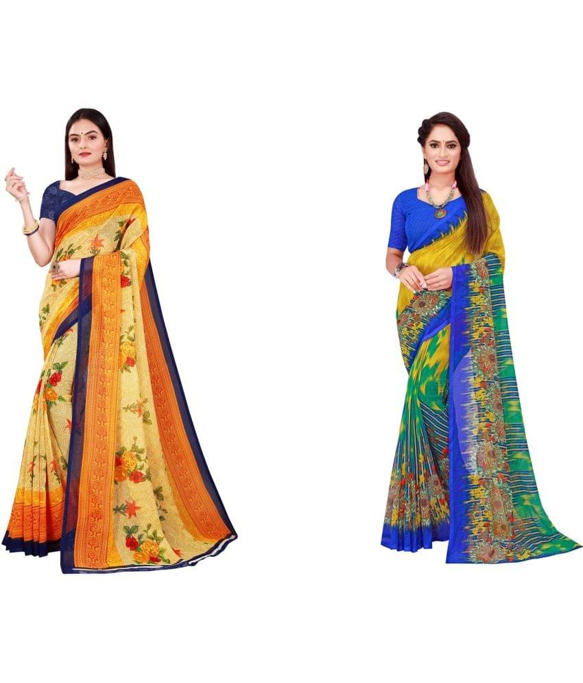 Vkaran Cotton Silk Printed Saree With Unstitched Blouse Piece ( Multicolor )     			Vkaran Cotton Silk Printed Saree With Unstitched Blouse Piece ( Multicolor )