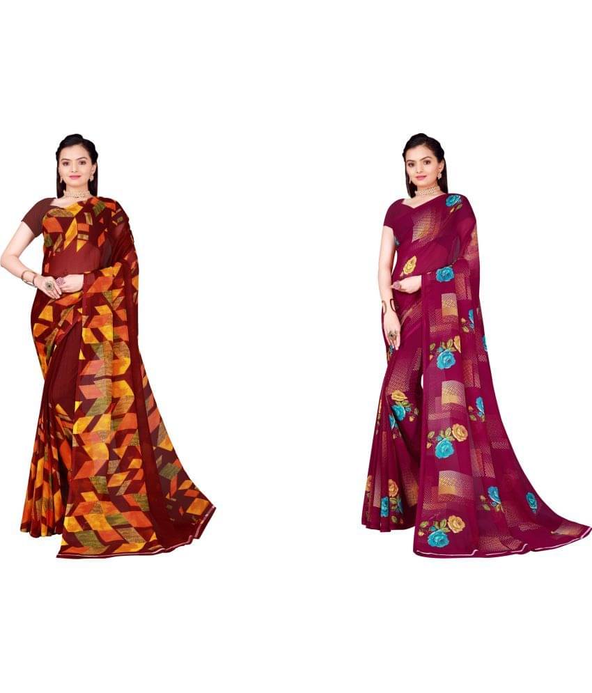Vkaran Cotton Silk Printed Saree With Unstitched Blouse Piece ( Multicolor ) Vkaran Cotton Silk Printed Saree With Unstitched Blouse Piece ( Multicolor )