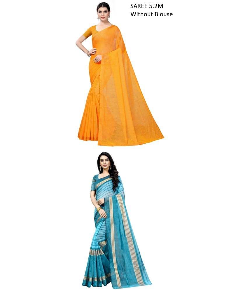 Vkaran Cotton Silk Printed Saree With Unstitched Blouse Piece ( Multicolor ) Vkaran Cotton Silk Printed Saree With Unstitched Blouse Piece ( Multicolor )