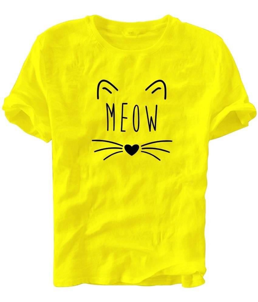     			fashion and youth Pack of 1 Cotton Blend Relaxed Fit Men's T-Shirt ( Yellow )