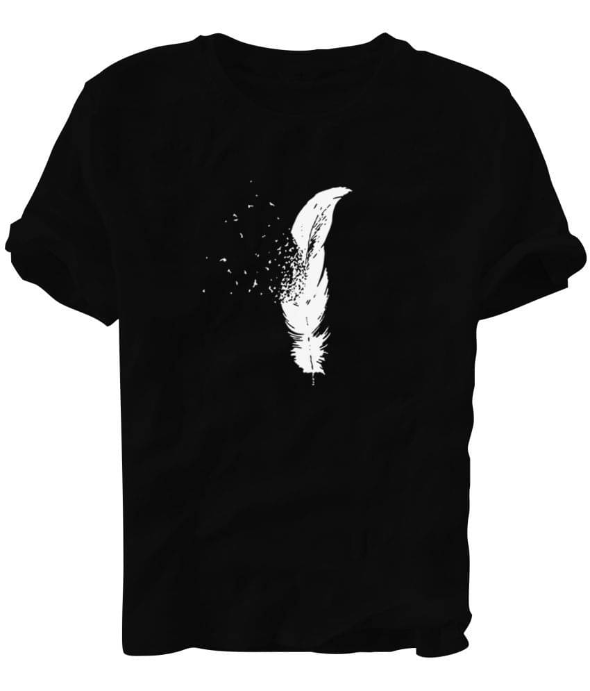 fashion and youth Pack of 1 Cotton Blend Relaxed Fit Men's T-Shirt ( Black ) fashion and youth Pack of 1 Cotton Blend Relaxed Fit Men's T-Shirt ( Black )