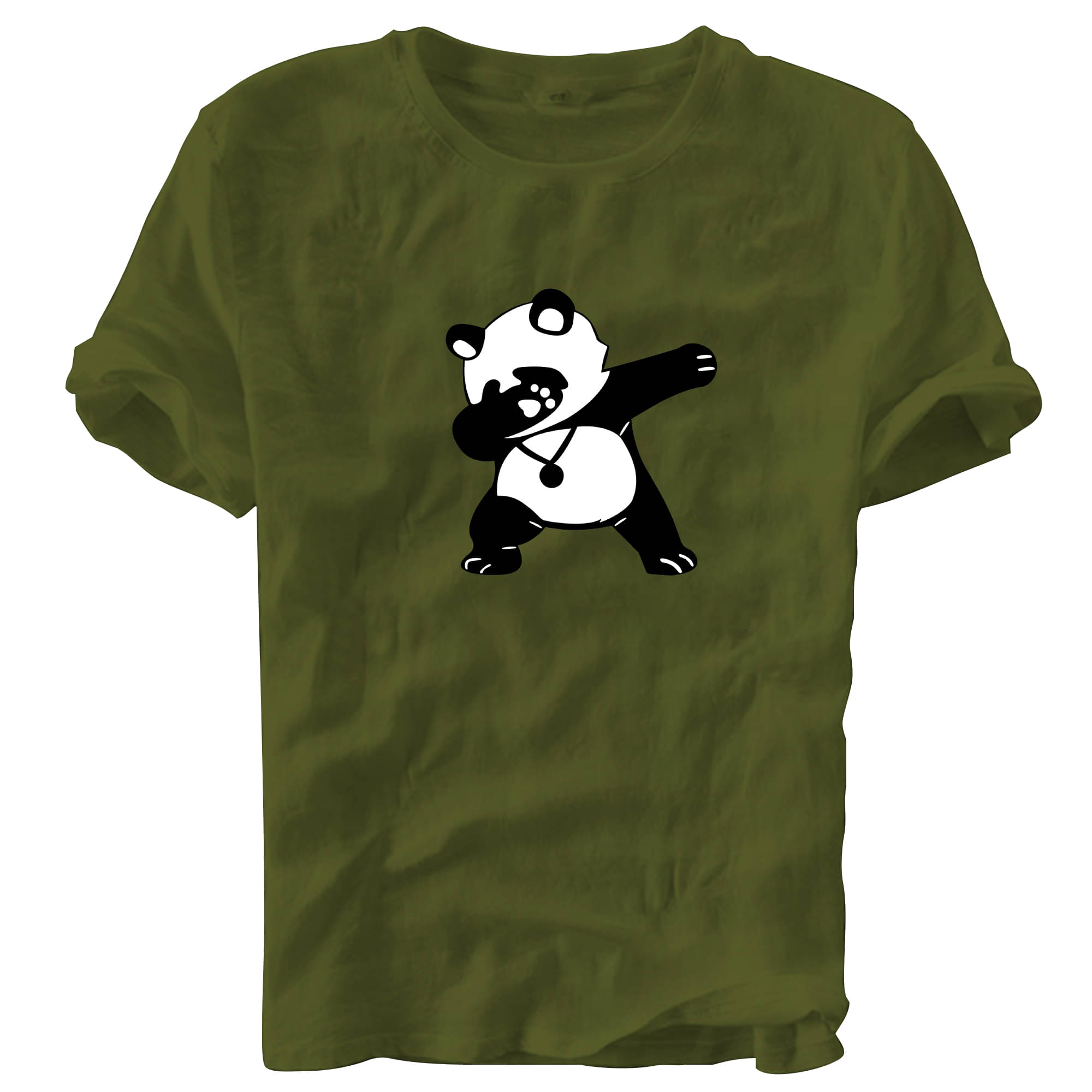 fashion and youth Pack of 1 Cotton Blend Relaxed Fit Men's T-Shirt ( Olive ) fashion and youth Pack of 1 Cotton Blend Relaxed Fit Men's T-Shirt ( Olive )
