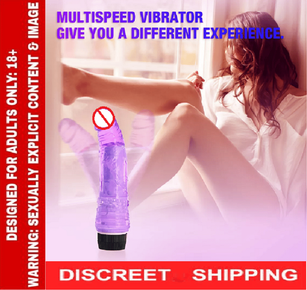 8 INCH JELLY VIBRATING DILDO FEEL REAL FLEXIBLE PENIS for Sexy Vaigna