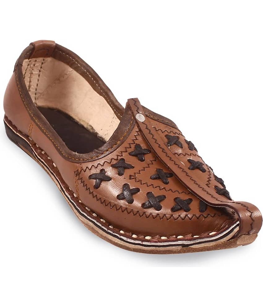Anjaneya Creations Brown Men's Jutti - Ethnic Shoes | Buy online on ZillyBuy