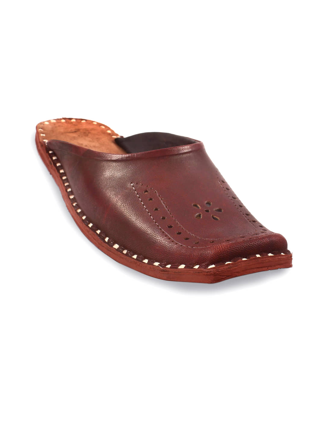 Anjaneya Creations Brown Men's Mule - Ethnic Shoes | Buy online on ZillyBuy