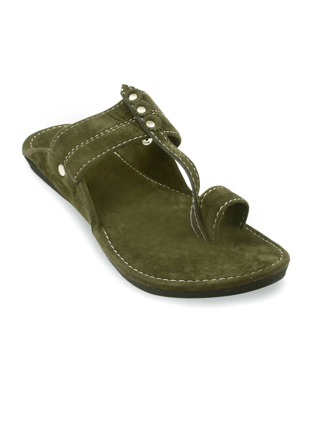 Anjaneya Creations Green Men's Kolhapuris - Ethnic Shoes | Buy online on ZillyBuy