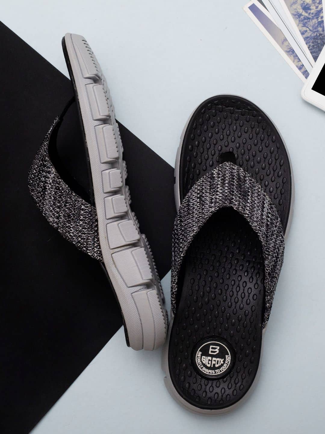 Big Fox Dark Grey Men's Thong Flip Flop