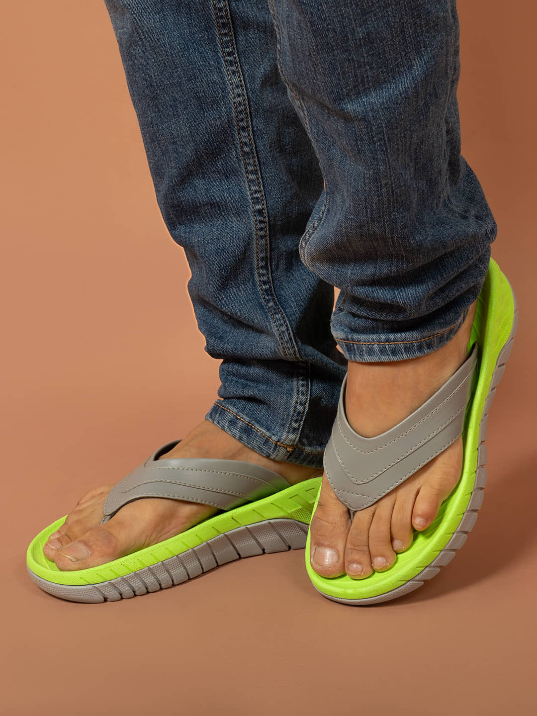 Big Fox Grey Men's Thong Flip Flop