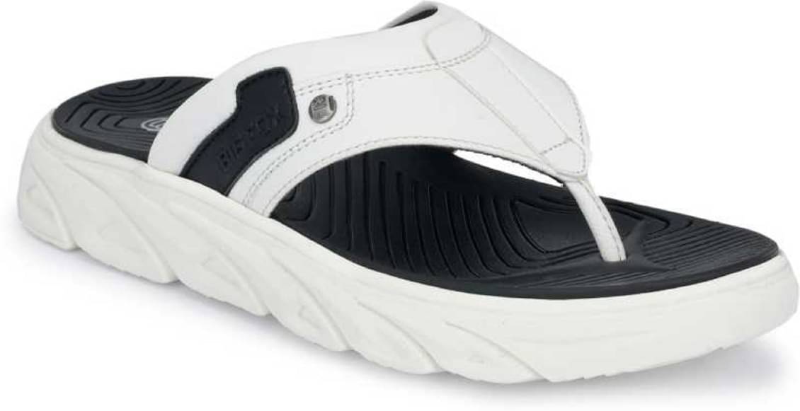     			Big Fox White Men's Thong Flip Flop