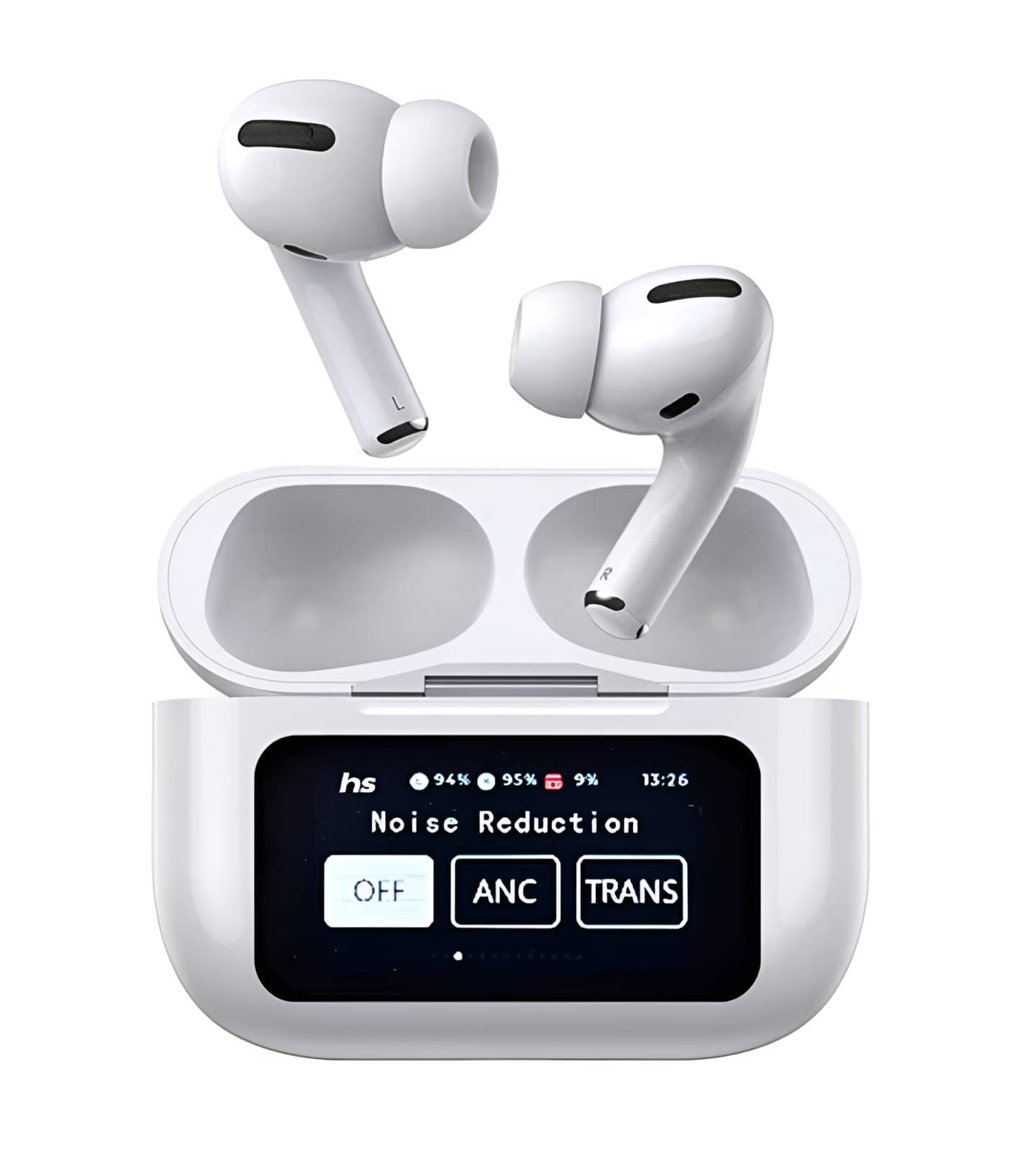 COREGENIX A9 TouchScreen Bluetooth True Wireless (TWS) In Ear 32 Hours Playback Active Noise cancellation IPX4(Splash & Sweat Proof) White COREGENIX A9 TouchScreen Bluetooth True Wireless (TWS) In Ear 32 Hours Playback Active Noise cancellation IPX4(Splash & Sweat Proof) White