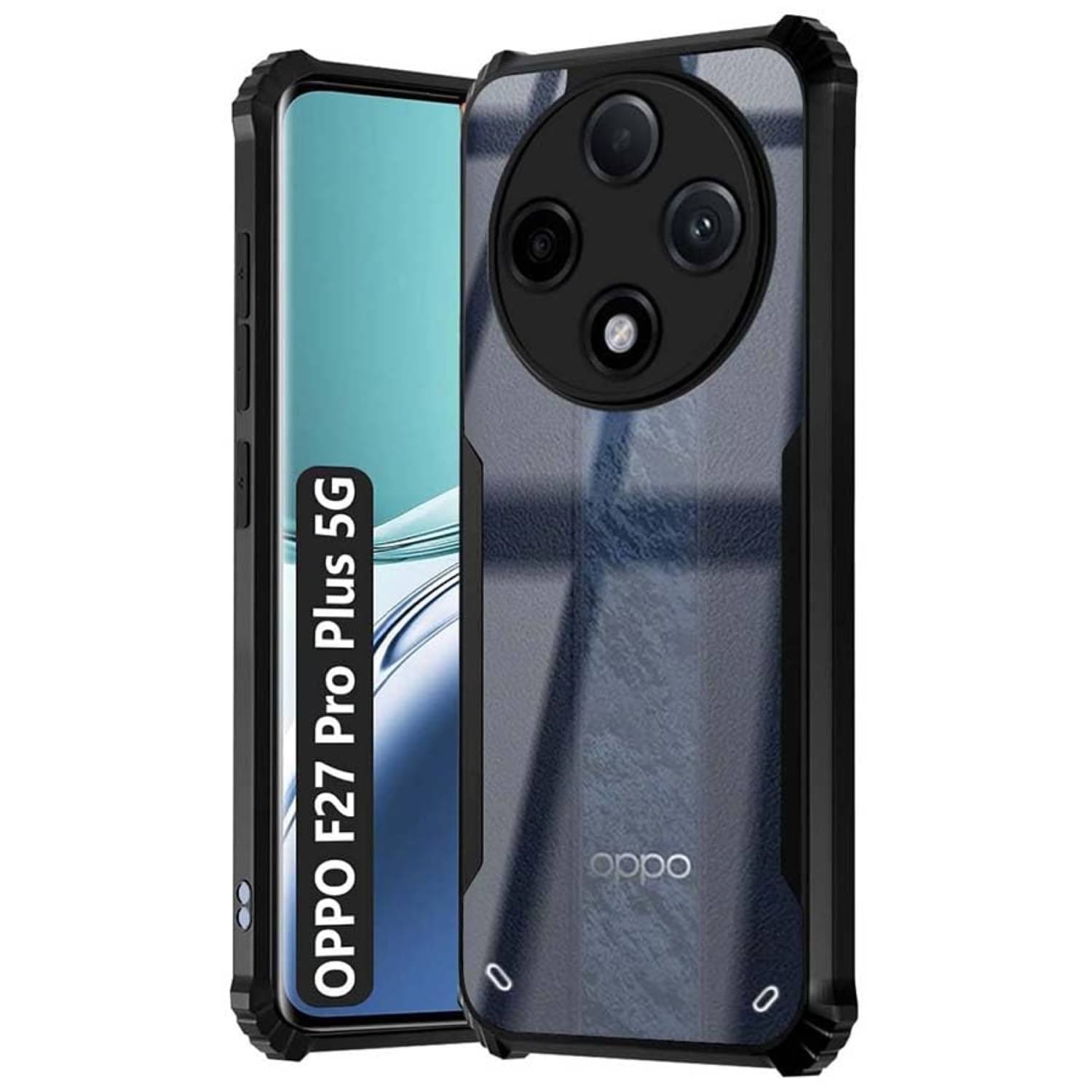 Case Vault Covers Shock Proof Case Compatible For Polycarbonate Oppo F27 Pro Plus 5G ( Pack of 1 ) Case Vault Covers Shock Proof Case Compatible For Polycarbonate Oppo F27 Pro Plus 5G ( Pack of 1 )