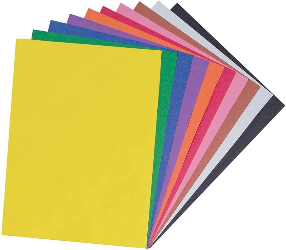     			ECLET 40 pcs Color A4 Medium Size Sheets (10 Sheets Each Color) Art and Craft Paper Double Sided Colored