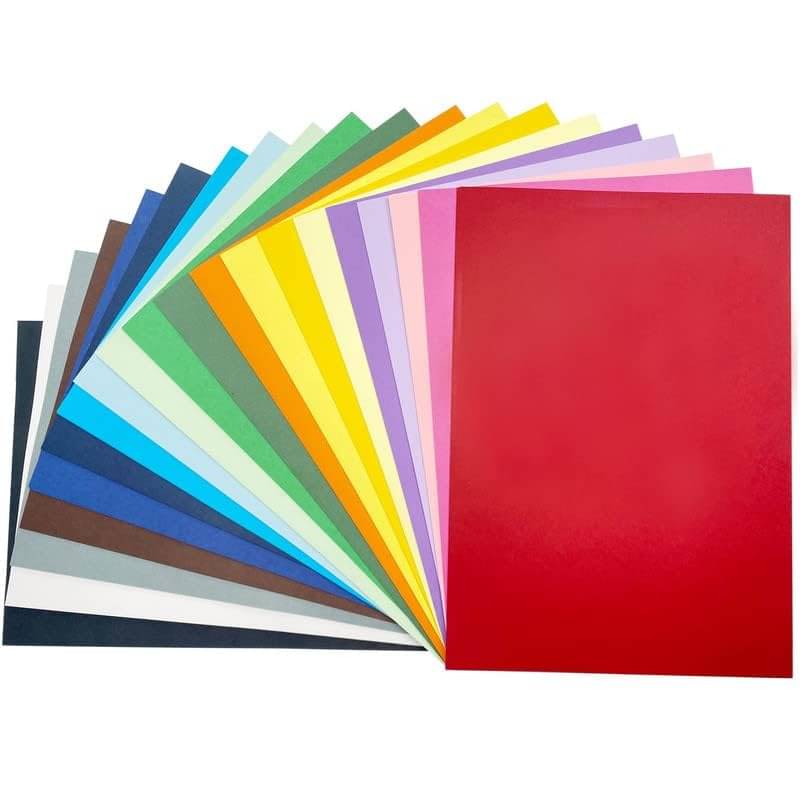     			ECLET 40 pcs Color A4 Medium Size Sheets (10 Sheets Each Color) Art and Craft Paper Double Sided Colored set 269