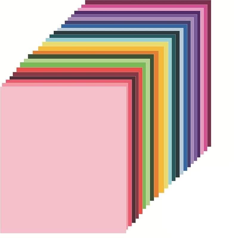 ECLET 40 pcs Color A4 Medium Size Sheets (10 Sheets Each Color) Art and Craft Paper Double Sided Colored ECLET 40 pcs Color A4 Medium Size Sheets (10 Sheets Each Color) Art and Craft Paper Double Sided Colored