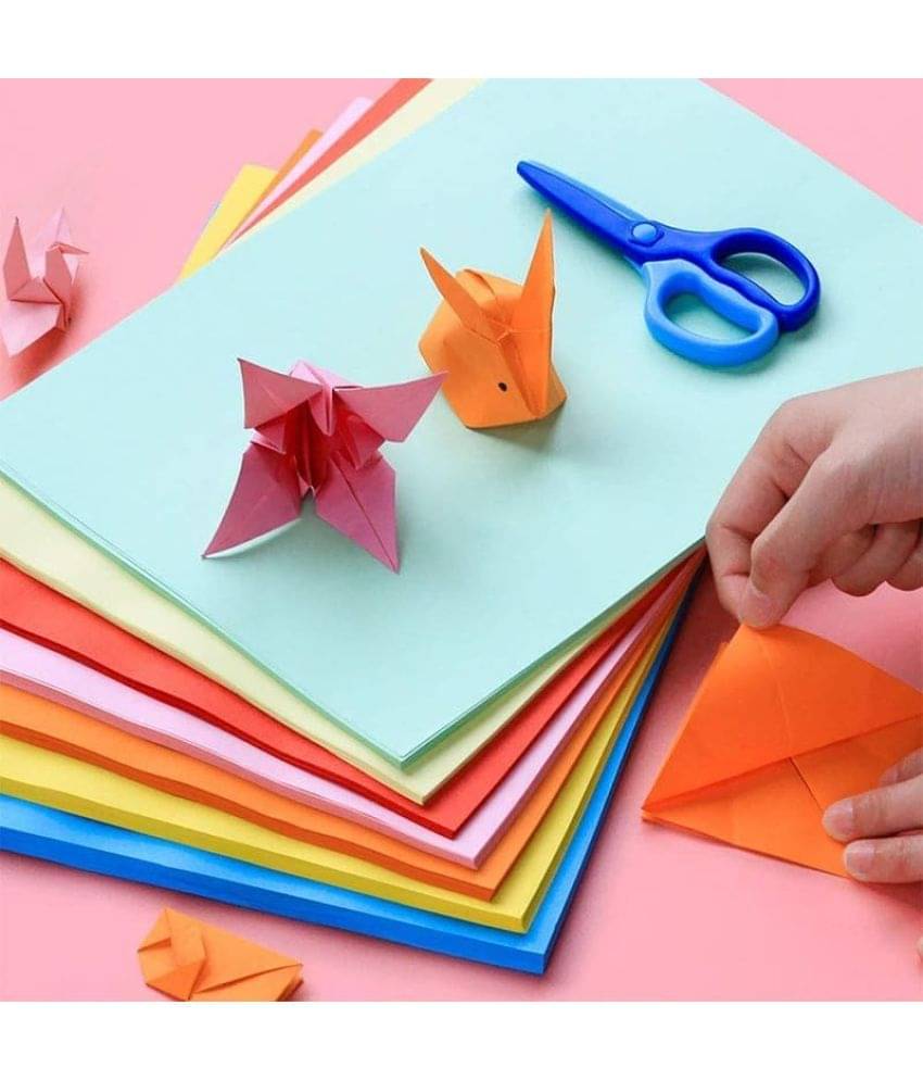 ECLET 40 pcs Color A4 Medium Size Sheets (10 Sheets Each Color) Art and Craft Paper Double Sided Colored ECLET 40 pcs Color A4 Medium Size Sheets (10 Sheets Each Color) Art and Craft Paper Double Sided Colored
