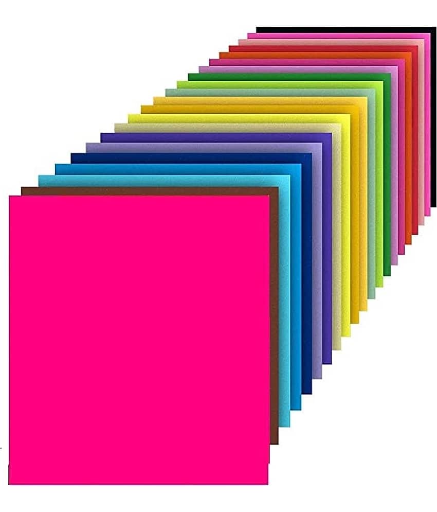 ECLET Neon Origami Paper 15 cm X 15 cm Pack of 100 Sheets (10 sheet x 10 color) Fluorescent Color Both Side Coloured For Origami, Scrapbooking, Project Work.7 - Stationery | Buy online on ZillyBuy