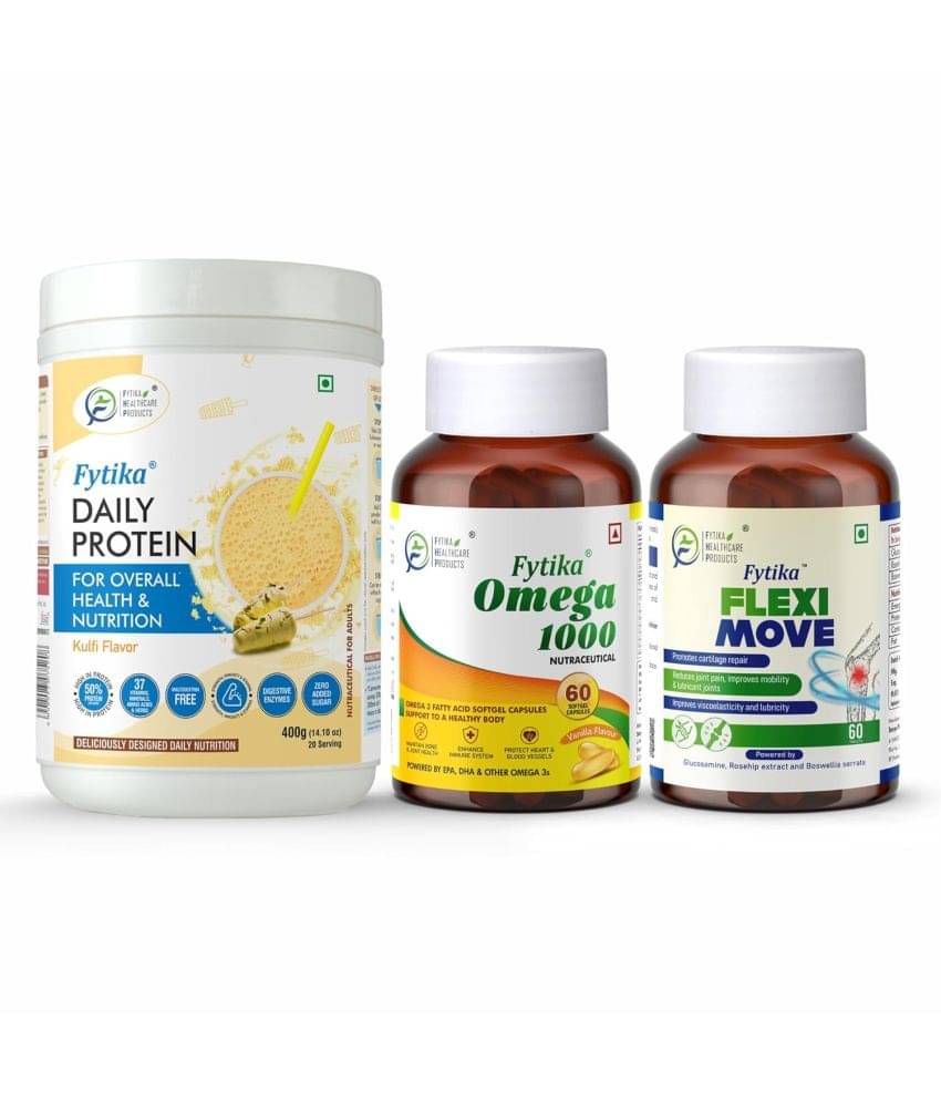     			FYTIKA Protein &Omega1000 &Flexi Move 3 gm Pack of 3