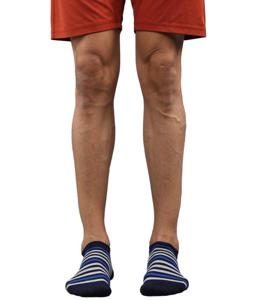     			Force NXT Cotton Blend Men's Striped Multicolor Low Ankle Socks ( Pack of 3 )