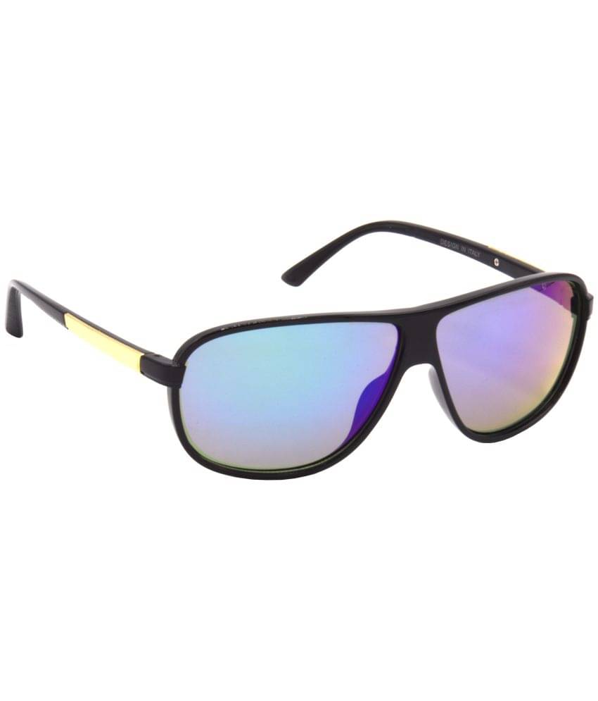     			Hrinkar Black Rectangular Sunglasses ( Pack of 1 )