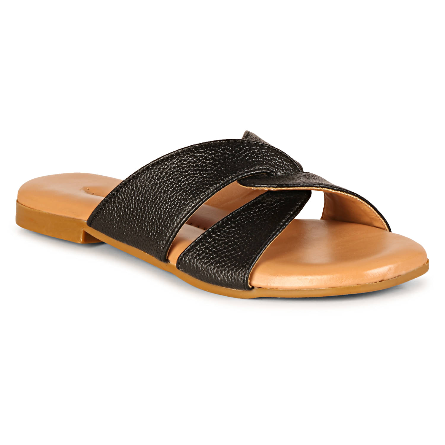     			Ishransh Black Women's Flats