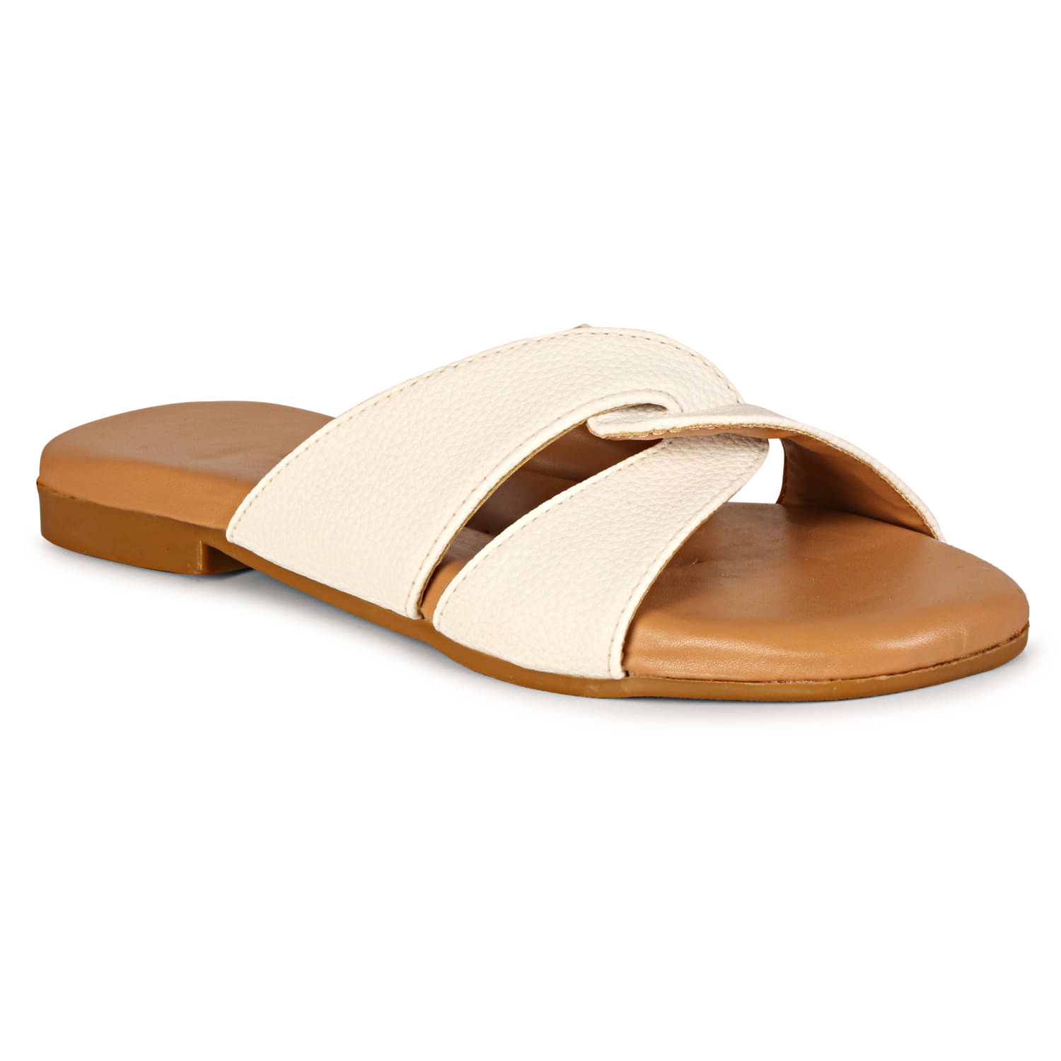     			Ishransh White Women's Flats