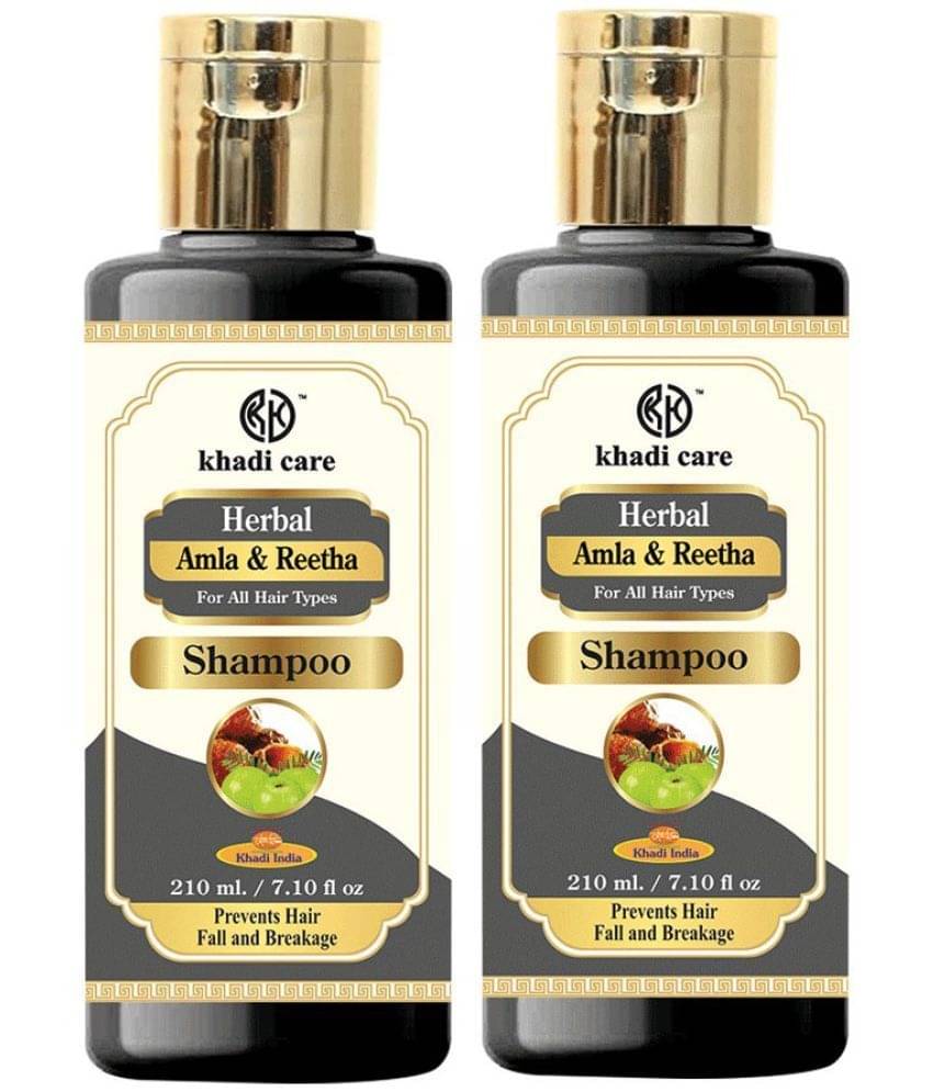     			Khadi Care Herbal Amla & Reetha Shampoo (210ml Each) Pack of 2