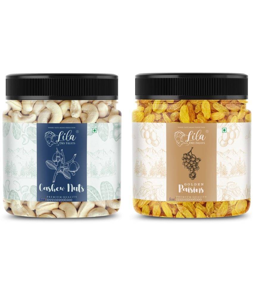 Lila Dry Fruits Cashew (250gm) & Green Raisin(250gm) Combo | Kaju Kishmish Combo Lila Dry Fruits Cashew (250gm) & Green Raisin(250gm) Combo | Kaju Kishmish Combo