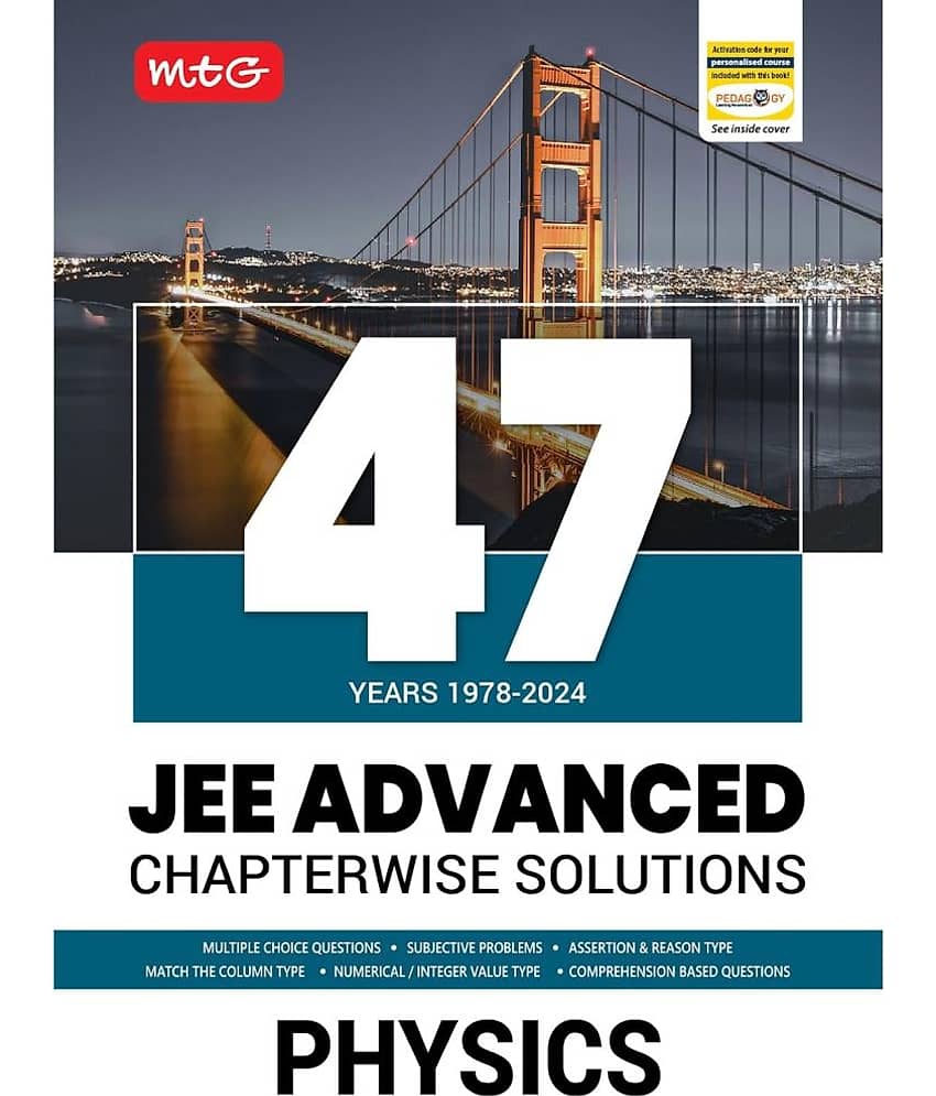 MTG 47 Years JEE Advanced (1978-2023) Chapter-wise Previous Years Solved Question Papers Physics Book | JEE Advanced PYQ For 2025 Exam - Stationery | Buy online on ZillyBuy