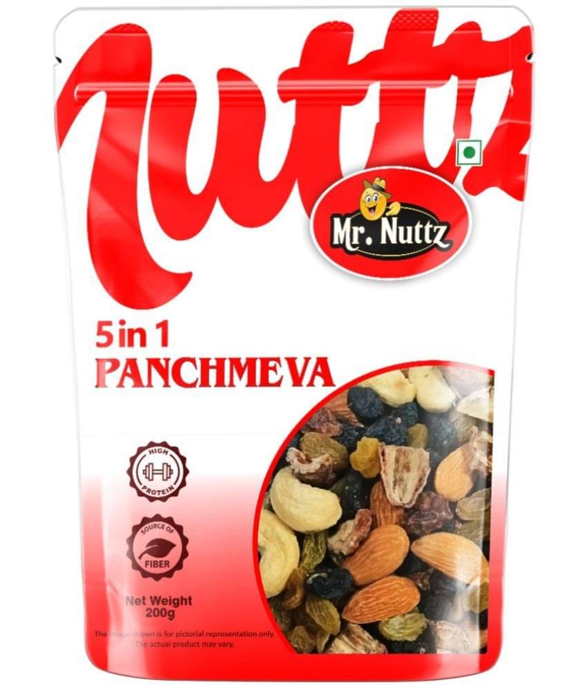    			Mr.Nuttz Premium Panchmeva Mixed Dry Fruits & Nut Mix - Almonds, Cashews, Raisins, Dates (200 g)
